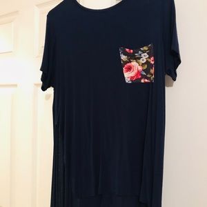 Soft navy tee